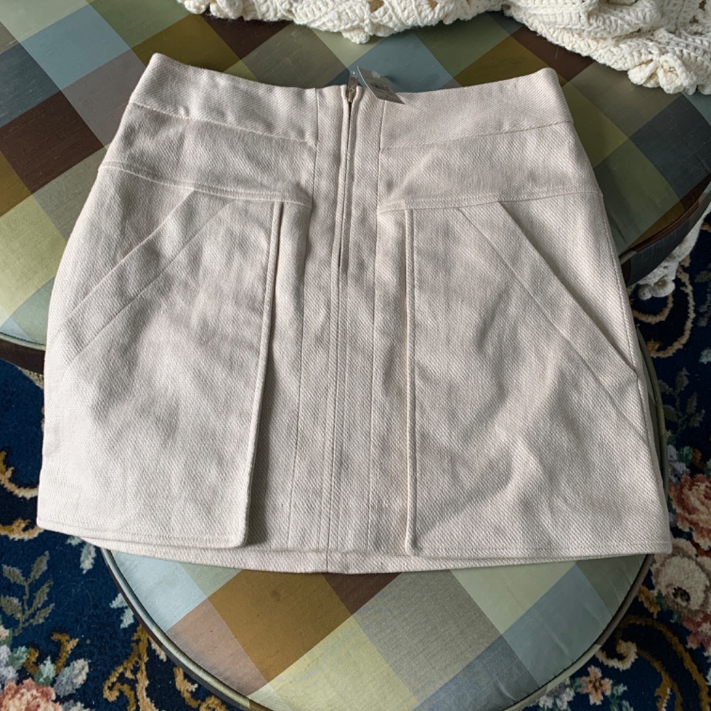 Ann‎ Taylor large pocket linen blend mini skirt. NWT. Retail 109 - Picture 4 of 8